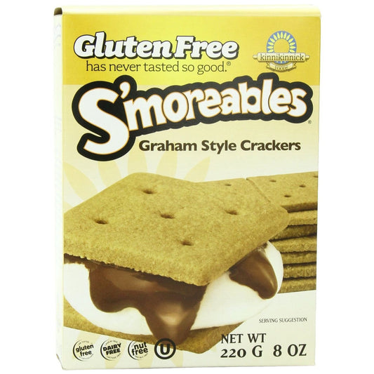 Kinnikinnick Smoreable Graham Style Crackers, 8 Oz (Pack of 6)