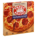 Three Bakers Uncured Mild Pepperoni Whole Grain Thin Crust Pizza, 9 Oz (Pack of 8)