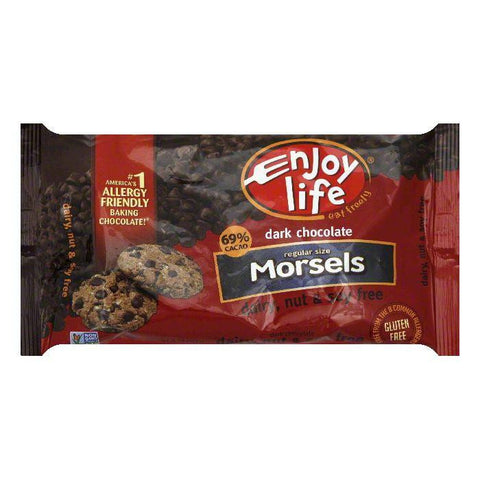 Enjoy Life Regular Size Morsels Dark Chocolate, 9 Oz (Pack of 12)