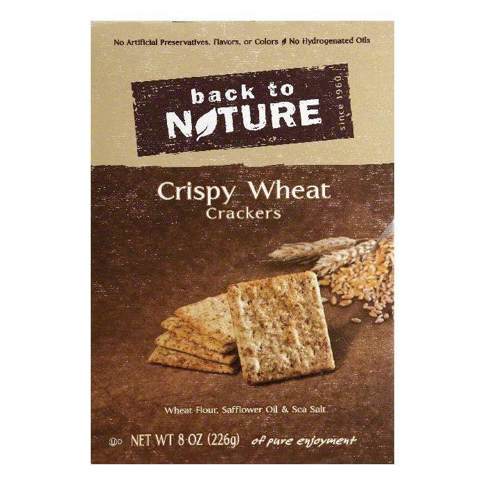 Back To Nature Crispy Wheat Crackers, 8 OZ (Pack of 6)