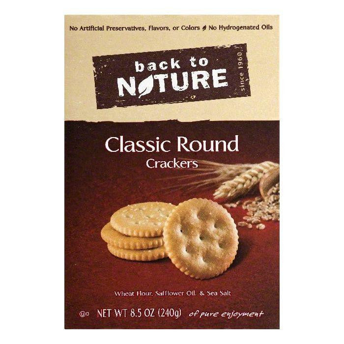 Back To Nature Classic Round Crackers, 8.5 OZ (Pack of 6)