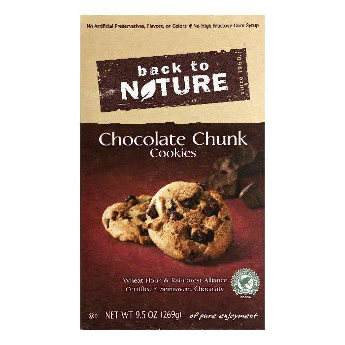 Back To Nature Chocolate Chunk Cookies, 9.5 OZ (Pack of 6)