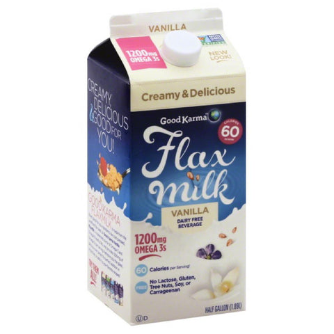 Good Karma Vanilla Flax Milk, 64 Fo (Pack of 6)