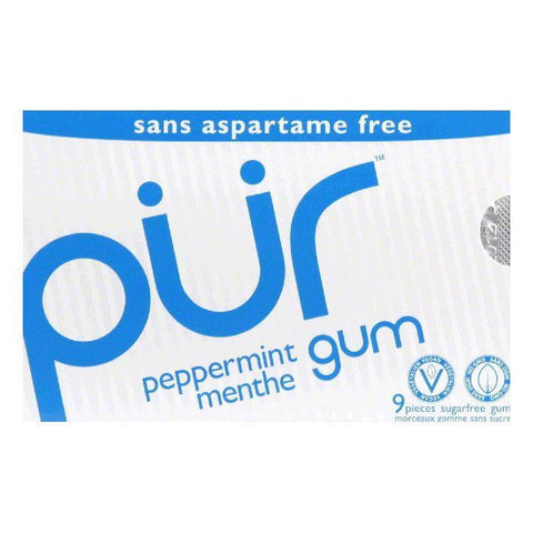 Pur Gum Gum Peppermint, 9 PC (Pack of 12)