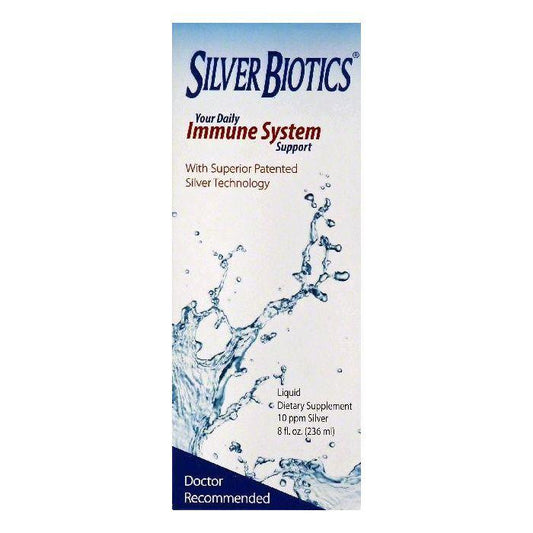 Silver Biotics Liquid 10 ppm Silver Ultimate Immune System Support, 8 OZ