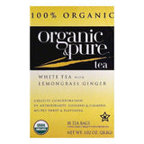 Organic & Pure Bags with Lemongrass Ginger Organic White Tea, 18 ea (Pack of 6)