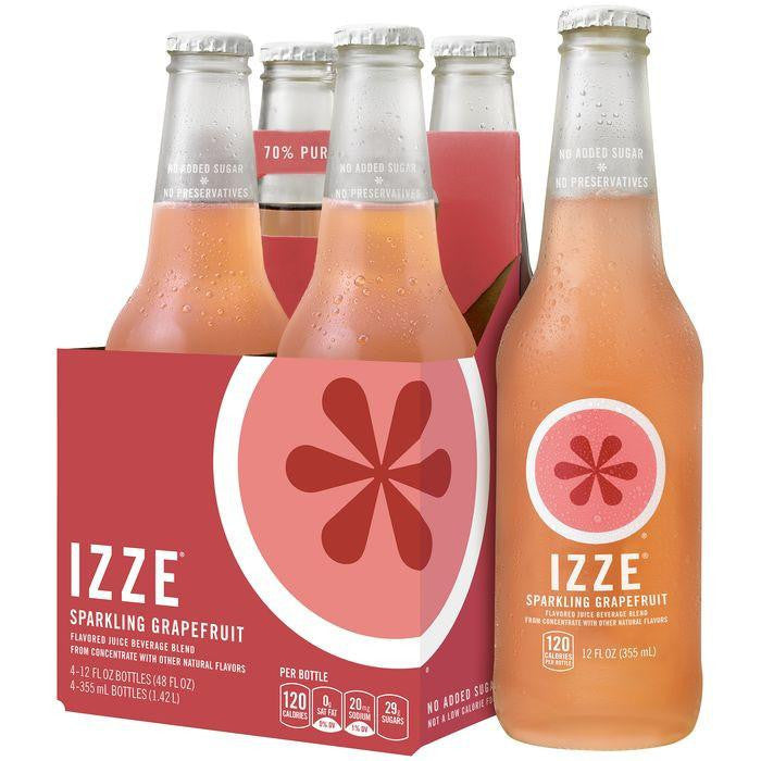 IZZE Sparkling Grapefruit Juice 4-12 fl. Oz s (Pack of 6)