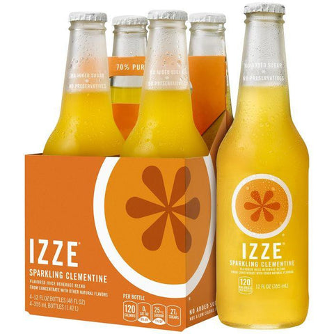 IZZE Sparkling Clementine Juice 4-12 fl. Oz s (Pack of 6)