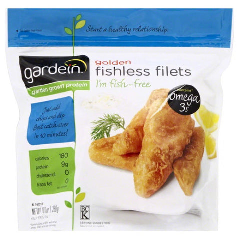 Gardein Golden Fishless Filets, 10.1 Oz (Pack of 8)