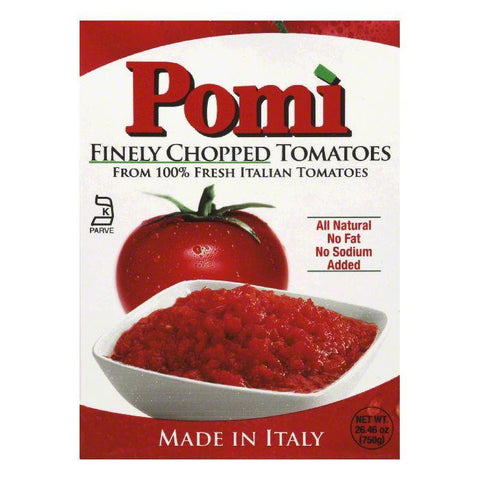 Pomi Finely Chopped Tomatoes, 26.46 Oz (Pack of 12)