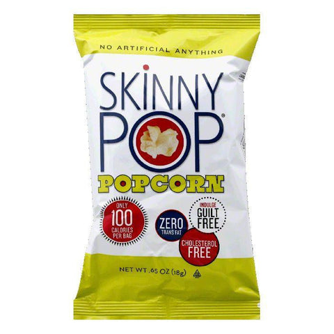 Skinny Pop Gluten Free Ready to Eat Popcorn 100-calorie pack, 0.65 OZ (Pack of 30)