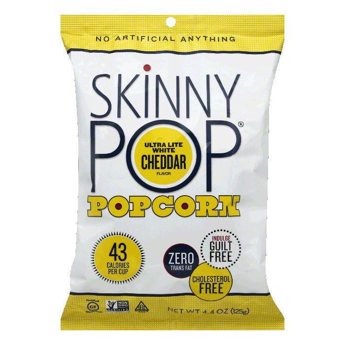 Skinny Pop Popcorn White Cheddar Light, 4.4 OZ (Pack of 12)