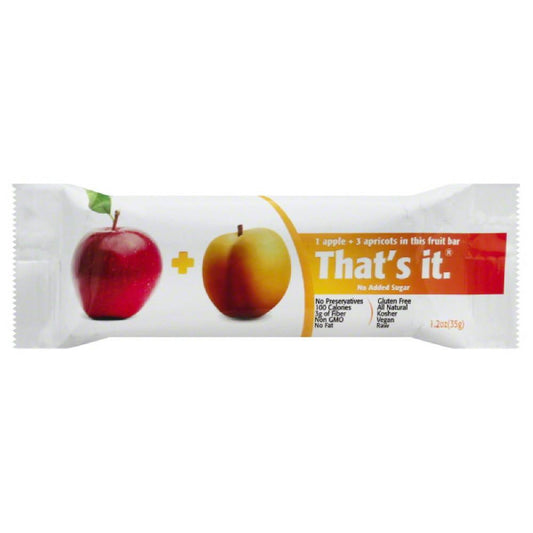 Thats It Apple & Apricot Fruit Bar, 1.2 Oz (Pack of 12)