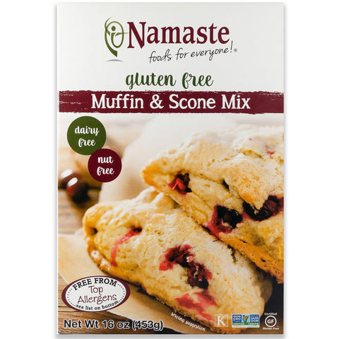 Namaste Foods Gluten Free Muffin & Scone Mix, 16 OZ (Pack of 6)