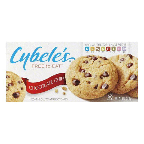 Cybeles Chocolate Chip Vegan & Gluten-Free Cookies, 6 Oz (Pack of 6)