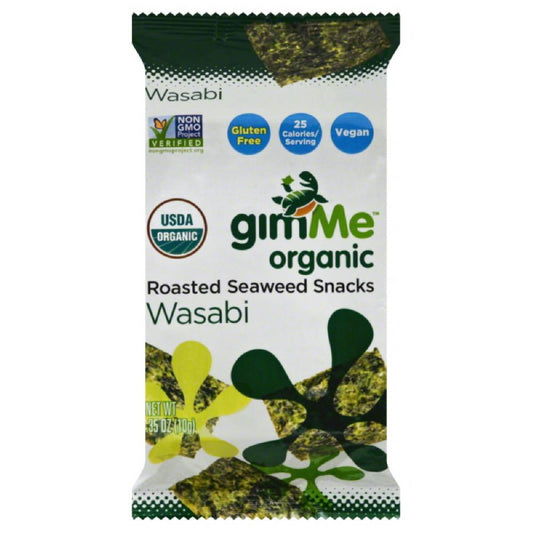 Gimme Wasabi Roasted Seaweed Snacks, 0.35 Oz (Pack of 12)