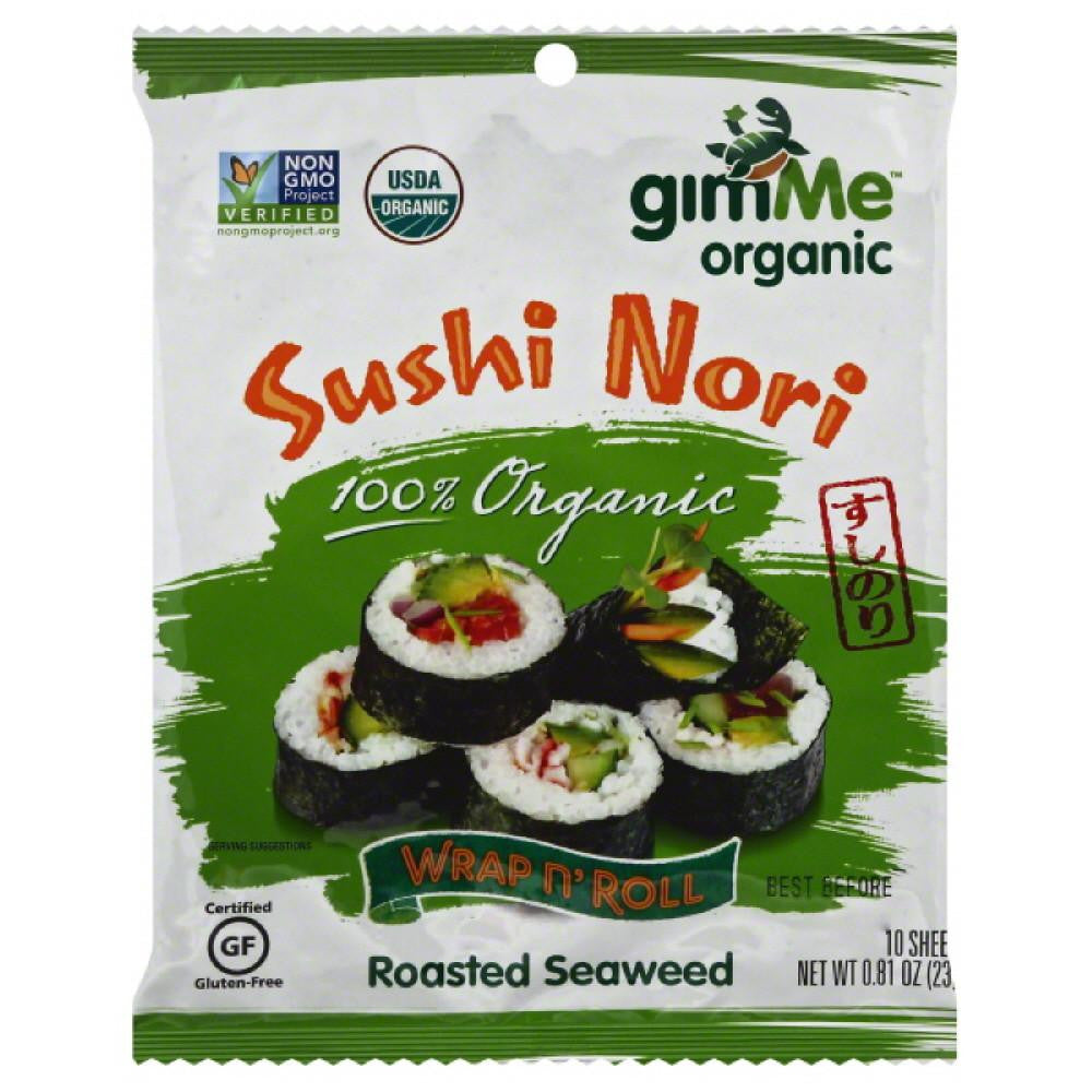 Gimme Sushi Nori Wrap n' Roll Roasted Seaweed, 0.81 Oz (Pack of 12)