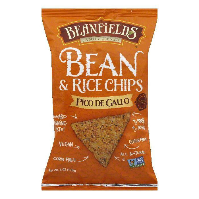 Beanfields Mild Pico De Gallo Bean and Rice Chips, 6 Oz (Pack of 6)