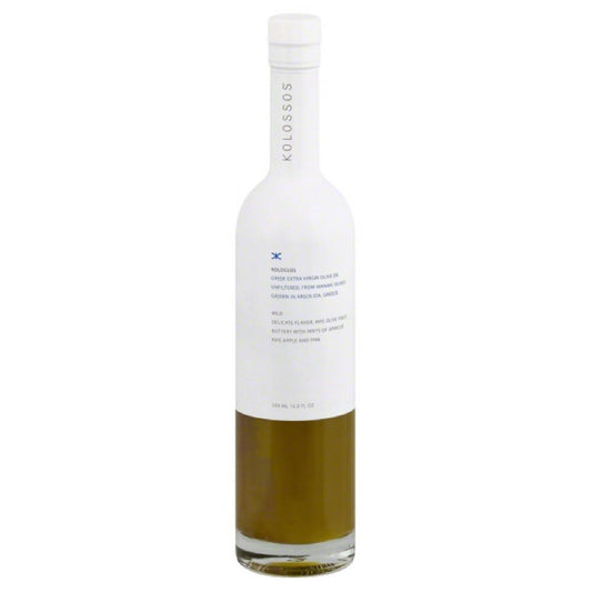 Kolossos Extra Virgin Greek Olive Oil from Manaki Olives, 500 Ml (Pack of 6)