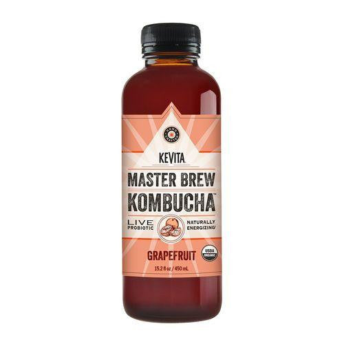 Kevita Master Brew Kombucha Grapefruit, 15.2 Oz (Pack of 6)