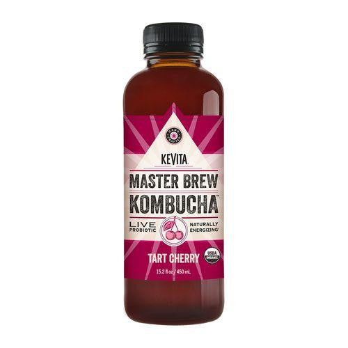 Kevita Master Brew Kombucha Tart Cherry, 15.2 Oz (Pack of 6)