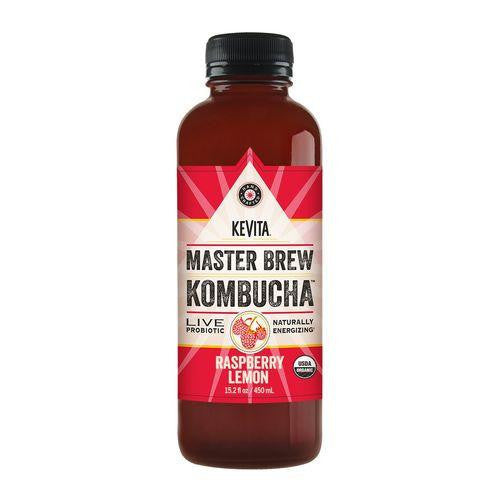 Kevita Master Brew Kombucha Raspberry Lemon, 15.2 Oz (Pack of 6)