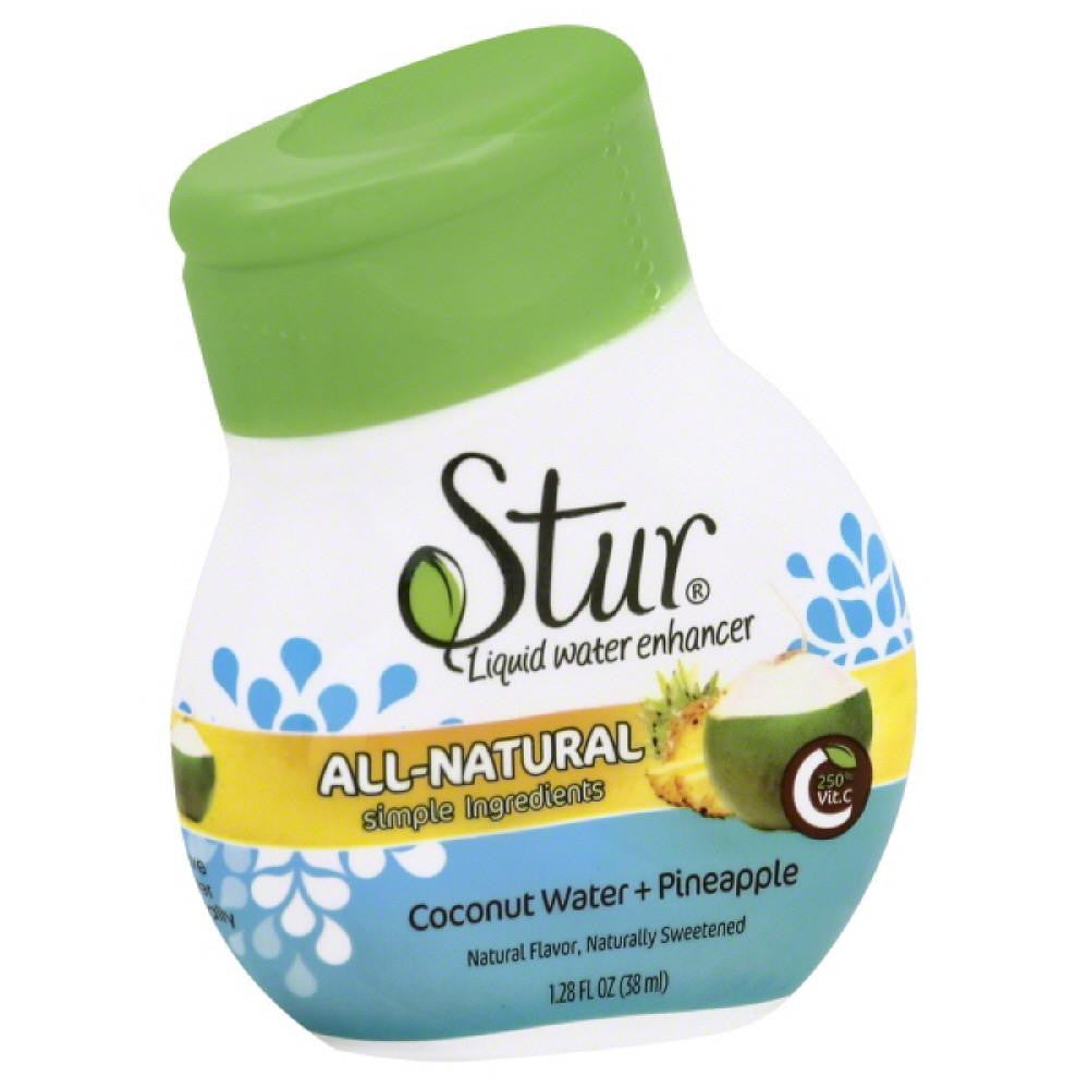 Stur Coconut Water + Pineapple Liquid Water Enhancer, 1.1 Oz (Pack of 6)