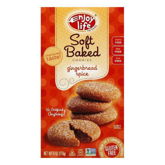 Enjoy Life Gluten Free Ginger Spice Cookies Wheat Free, 6 OZ (Pack of 6)