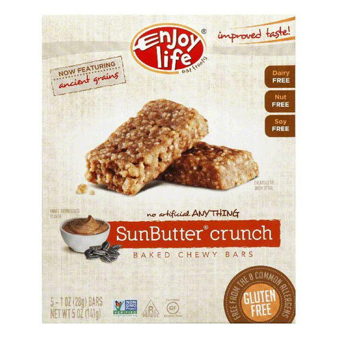 Enjoy Life Sunbutter Crunch Snack Bar, 5 OZ (Pack of 6)