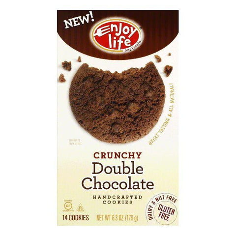 Enjoy Life Crunchy Double Chocolate Chip Cookie, 6.3 OZ (Pack of 6)