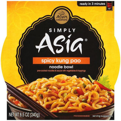 Simply Asia Noodle Bowl Spicy Kung Pao 8.5 Oz Sleeve (Pack of 6)