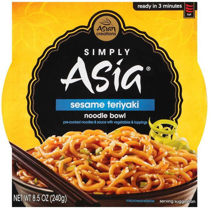 Simply Asia Noodle Bowl Sesame Teriyaki 8.5 Oz Sleeve (Pack of 6)