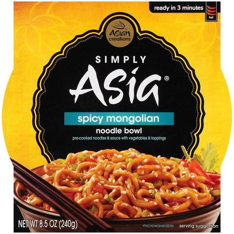Simply Asia Noodle Bowl Spicy Mongolian 8.5 Oz Sleeve (Pack of 6)