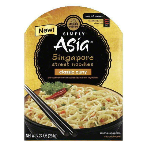 Simply Asia Classic Curry Hot Singapore Street Noodles, 9.24 Oz (Pack of 6)
