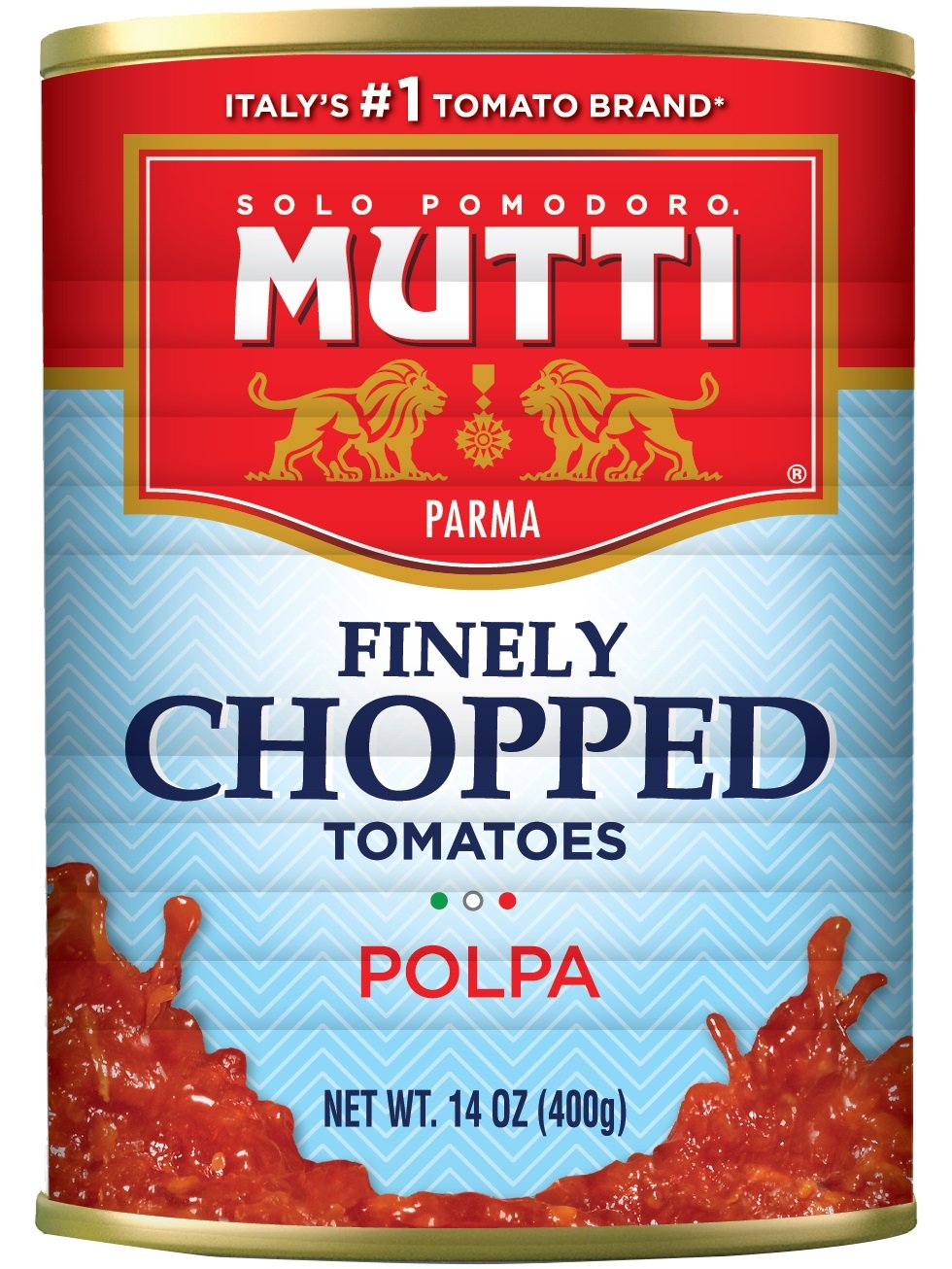 Mutti Finely Chopped Tomato Polpa, 14 OZ (Pack of 12)