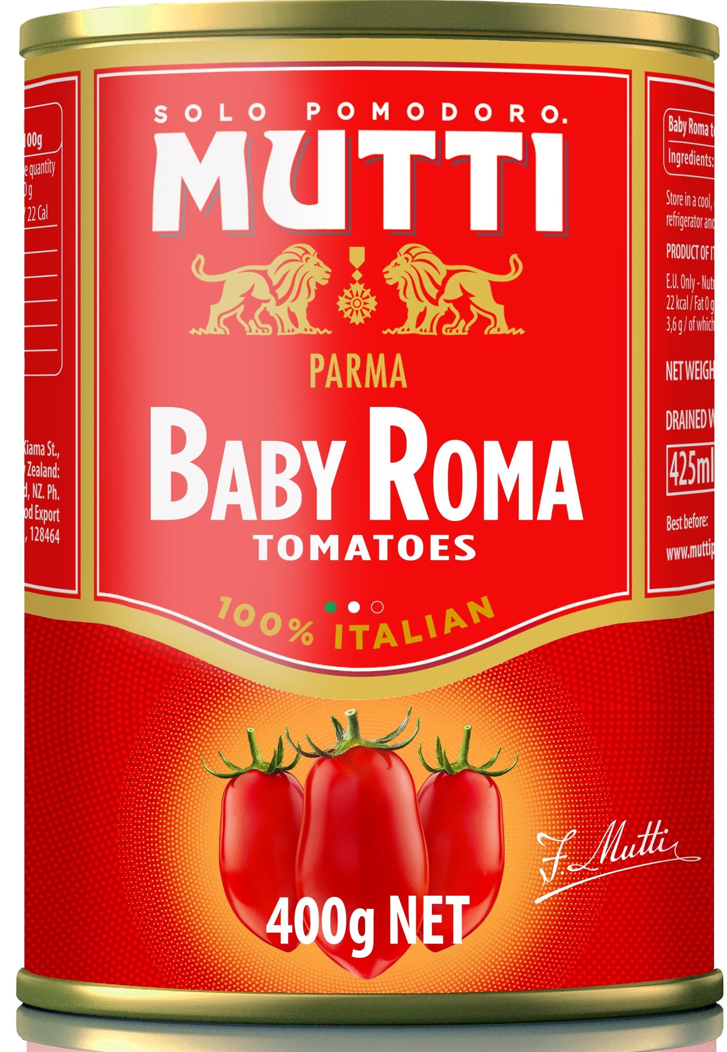 Mutti Baby Roma Tomato, 14 OZ (Pack of 12)