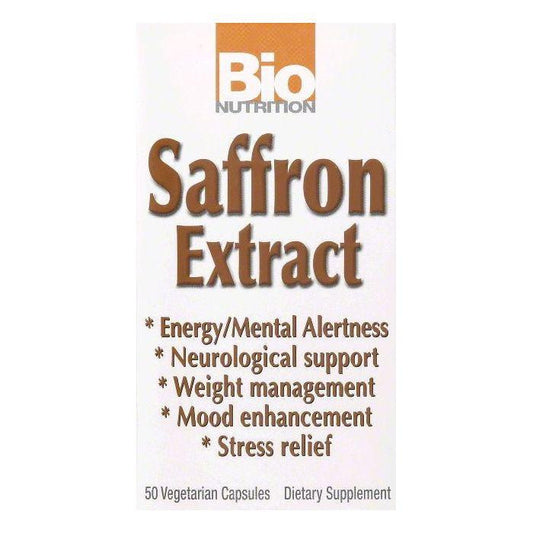 Bio Nutrition Vegetarian Capsules Saffron Extract, 50 ea (Pack of 3)