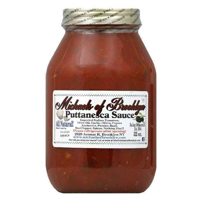 Michaels of Brooklyn Sauce Puttanesca, 32 OZ (Pack of 6)