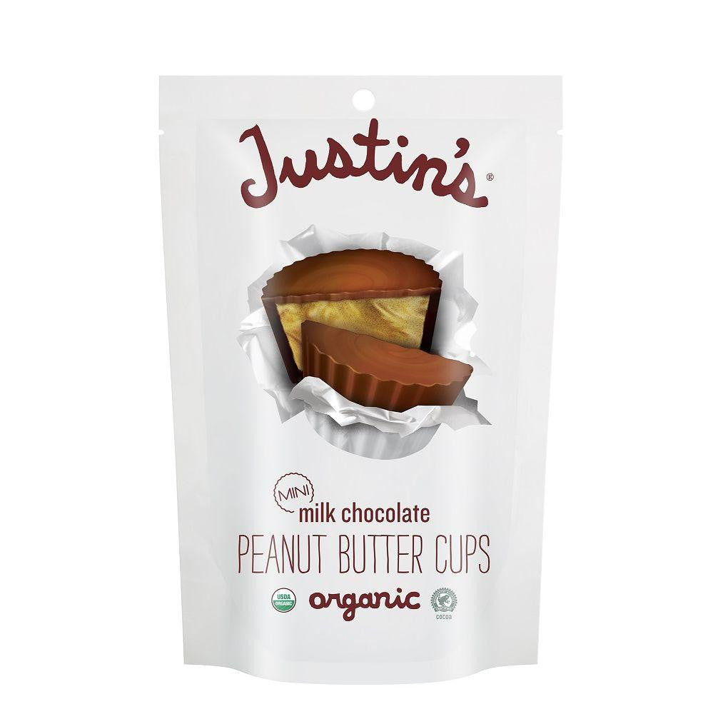 Justin's Organic Mini Milk Chocolate Peanut Butter Cups, 4.7 Oz (Pack of 6)