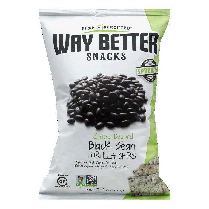 Way Better Snacks Simply Beyond Black Back Tortilla Chips, 5.5 OZ (Pack of 12)