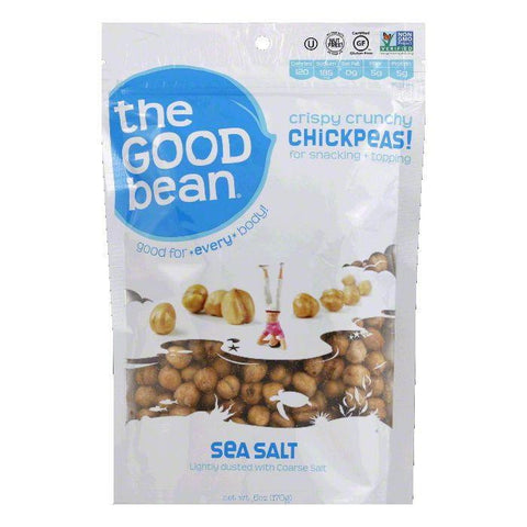 Good Bean Sea Salt Chickpeas, 6 Oz (Pack of 6)