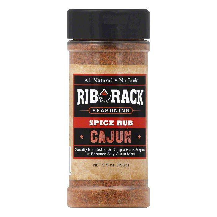 Rib Rack Cajun Seasoning Rub, 5.5 OZ (Pack of 6)
