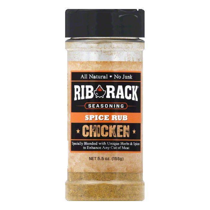Rib Rack Chicken Seasoning Rub, 5.5 OZ (Pack of 6)