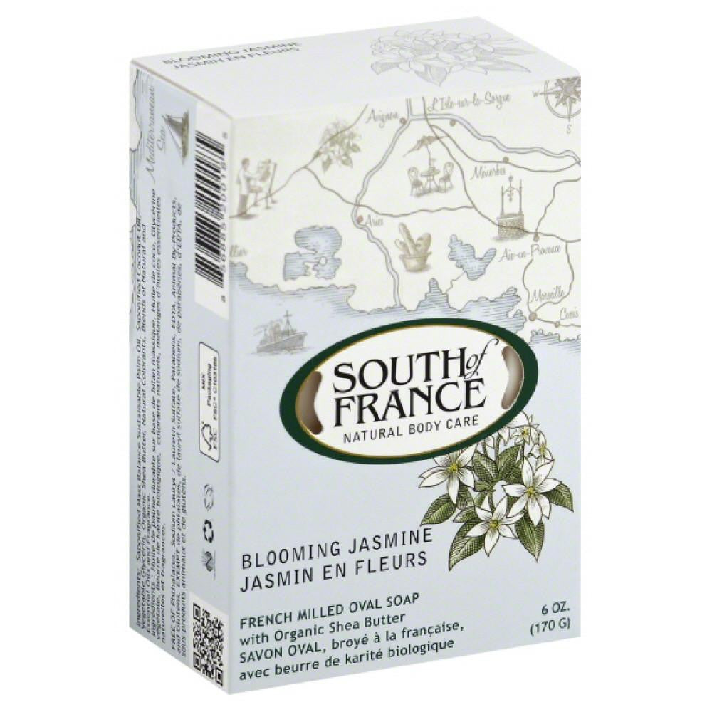 South of France Blooming Jasmine French Milled Oval Soap, 6 Oz (Pack of 3)