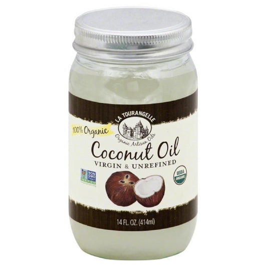 La Tourangelle 100% Organic Virgin & Unrefined Coconut Oil, 14 Fo (Pack of 6)