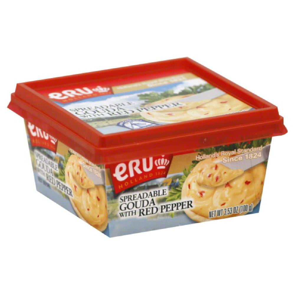 Eru Gouda Spreadable Cheese with Red Pepper, 3.5 Oz (Pack of 12)