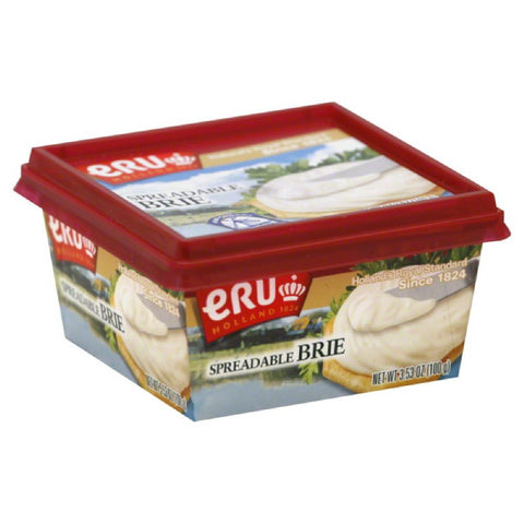 Eru Brie Spreadable Cheese, 3.5 Oz (Pack of 12)