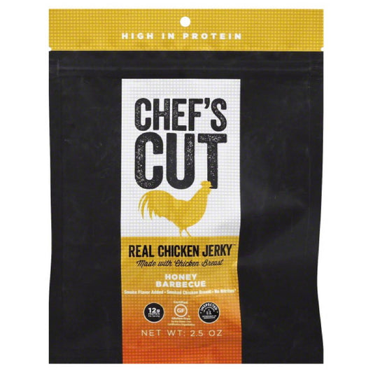 Chefs Cut Honey Barbecue Real Chicken Jerky, 2.5 Oz (Pack of 8)
