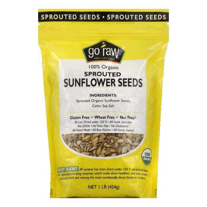 Go Raw Sprouted Sunflower Seeds, 16 Oz (Pack of 6)