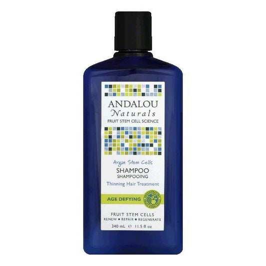 Andalou Naturals Argan Stem Cells Thinning Hair Treatment Age Defying Shampoo, 11.5 Oz